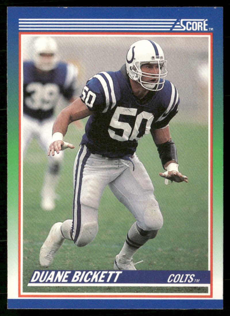 Duane Bickett 1990 Score #23 Indianapolis Colts