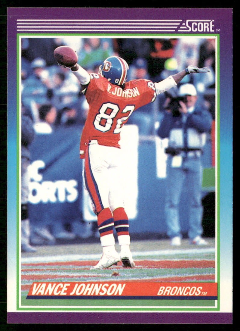 Vance Johnson 1990 Score #182 Denver Broncos