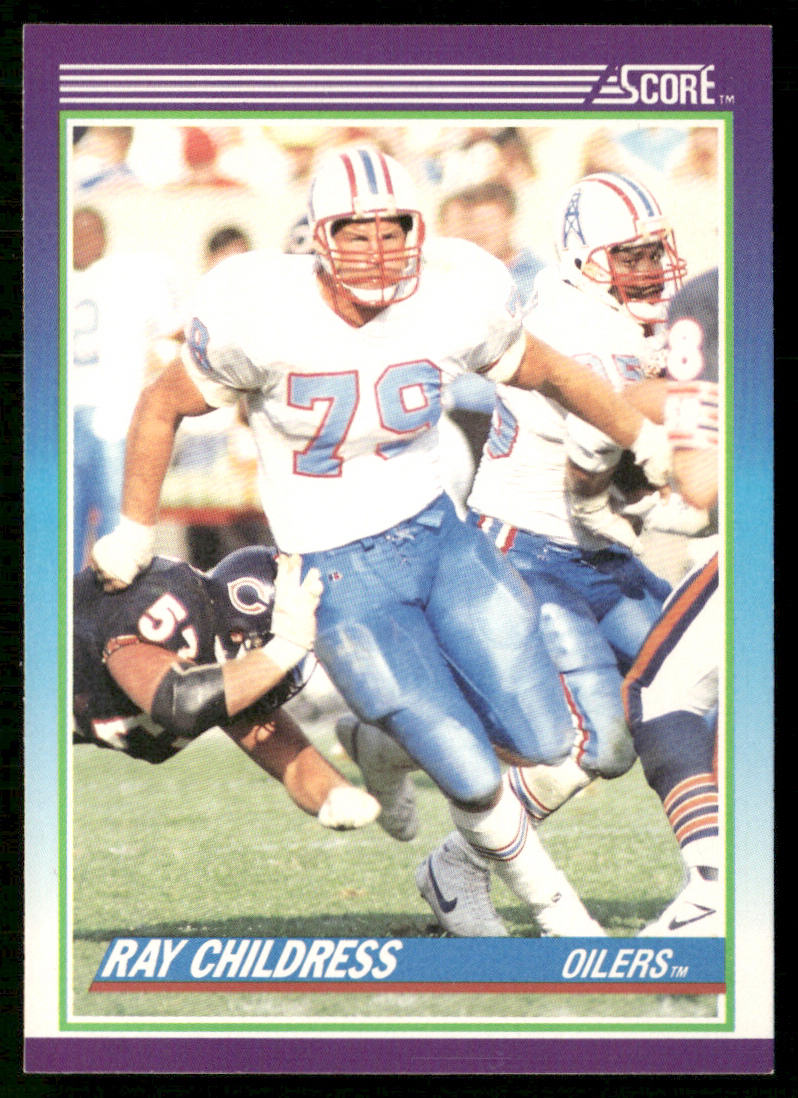 Ray Childress 1990 Score #116 Houston Oilers