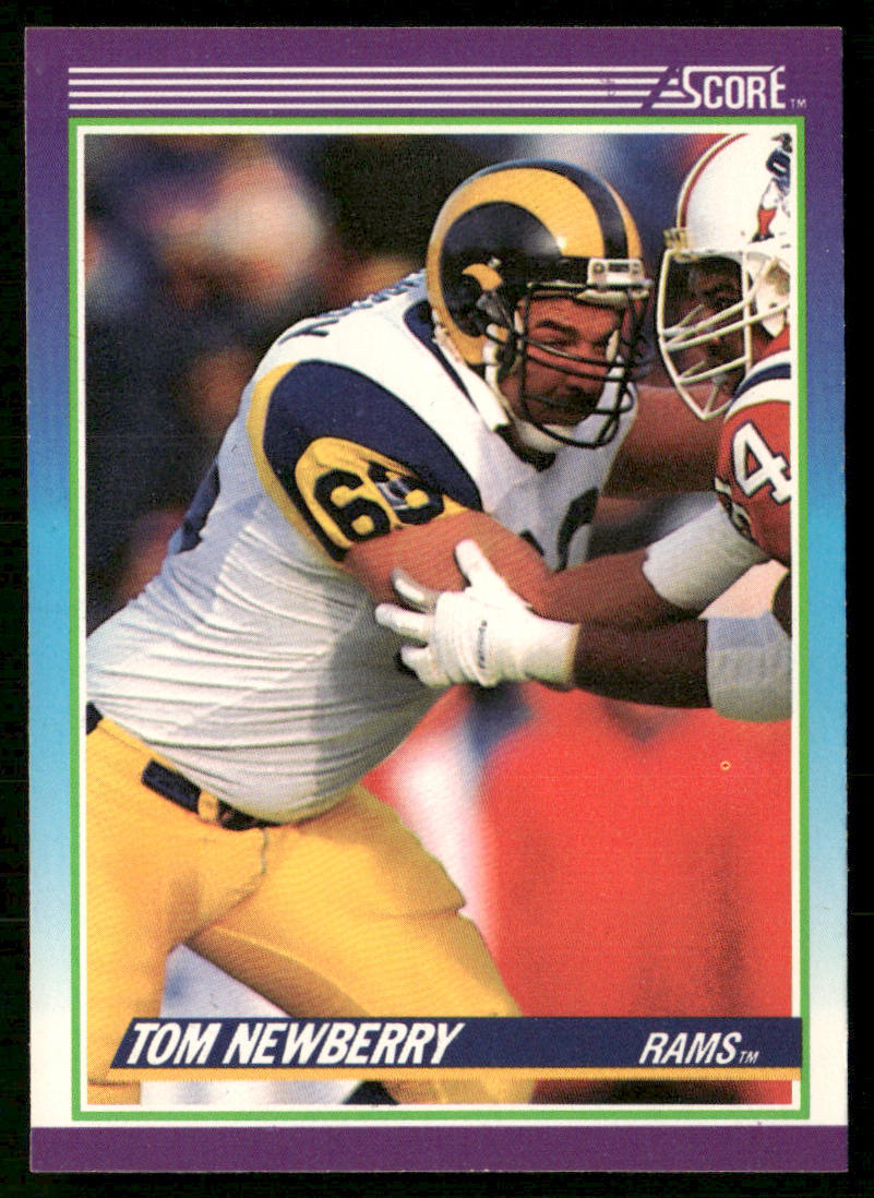 Tom Newberry 1990 Score #192 Los Angeles Rams