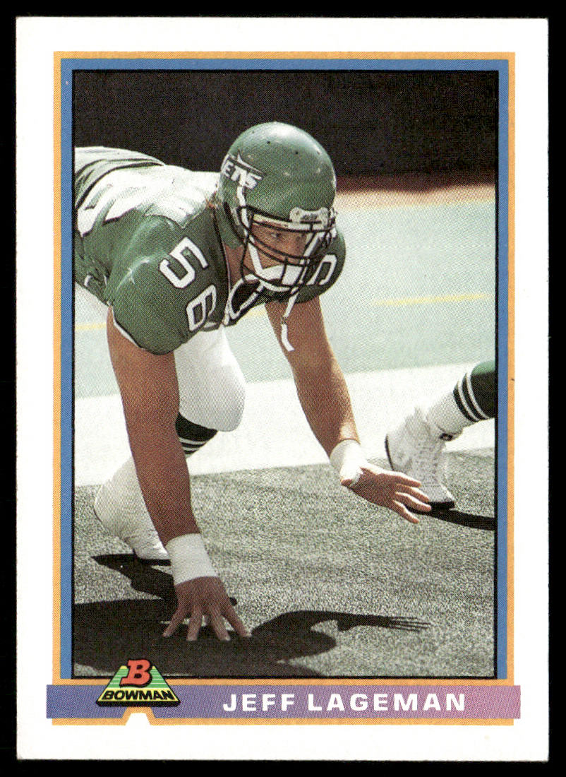 Jeff Lageman 1991 Bowman #377 New York Jets