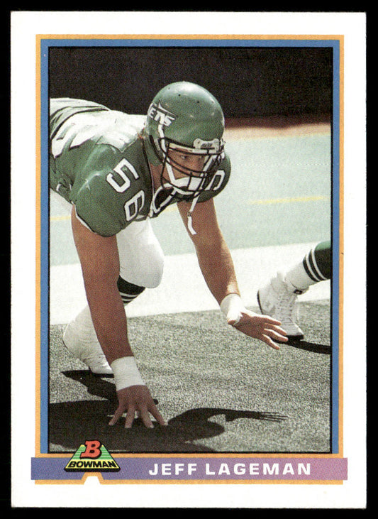 Jeff Lageman 1991 Bowman #377 New York Jets