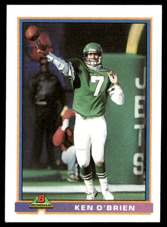 Ken O'Brien 1991 Bowman #378 New York Jets