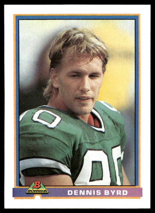 Dennis Byrd 1991 Bowman #384 New York Jets