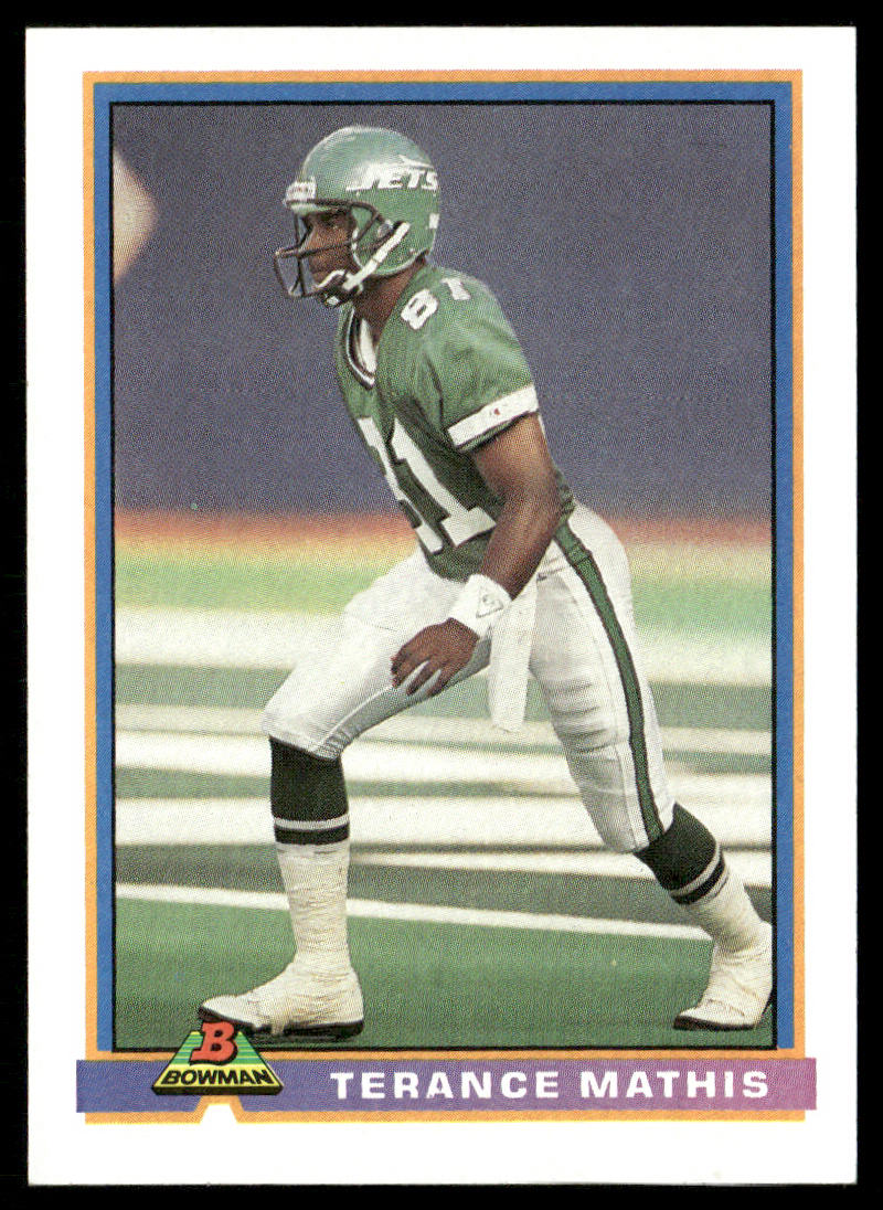 Terance Mathis 1991 Bowman #388 New York Jets