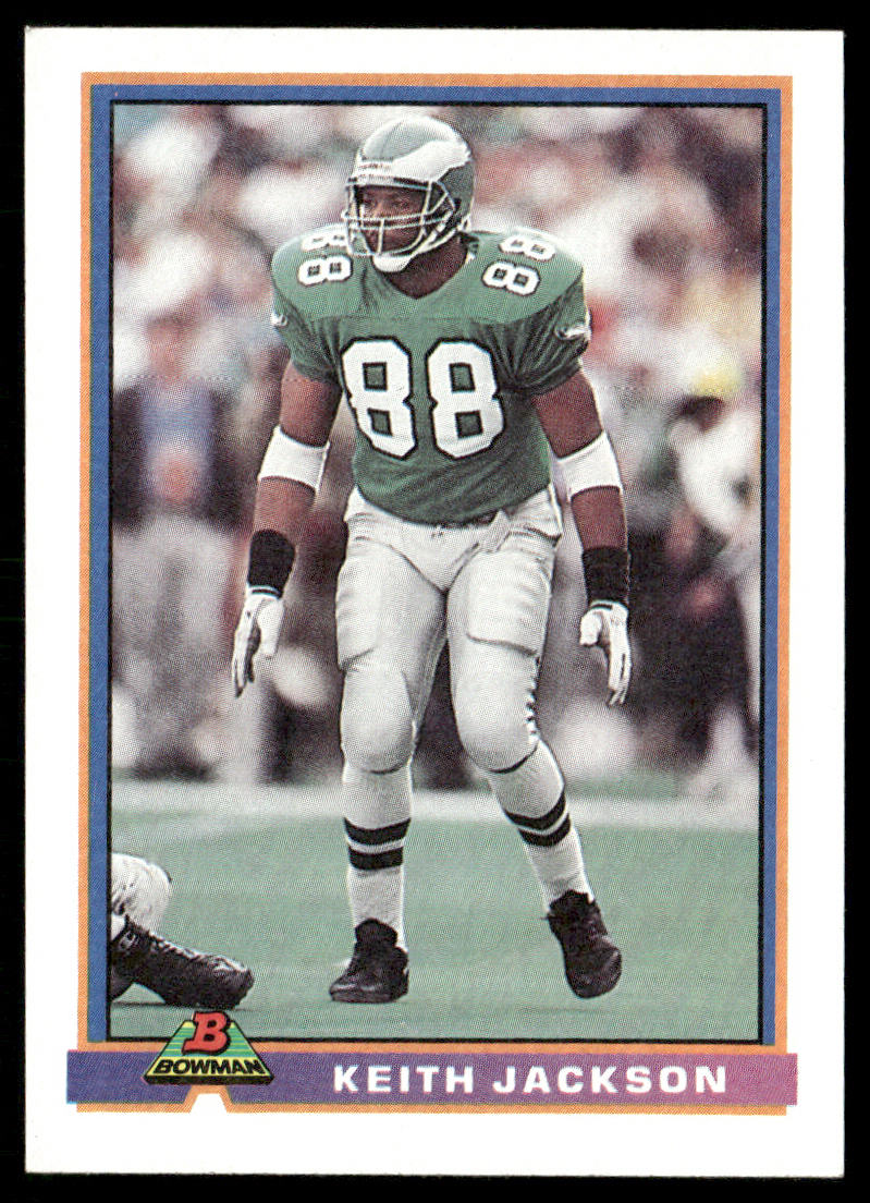 Keith Jackson 1991 Bowman #396 Philadelphia Eagles