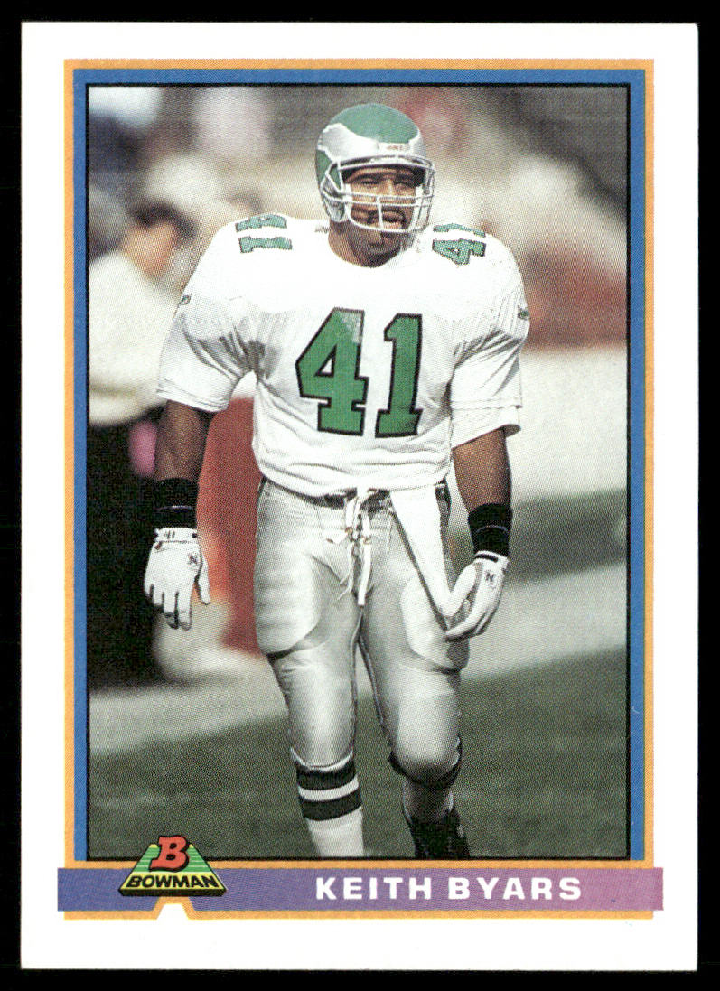 Keith Byars 1991 Bowman #398 Philadelphia Eagles