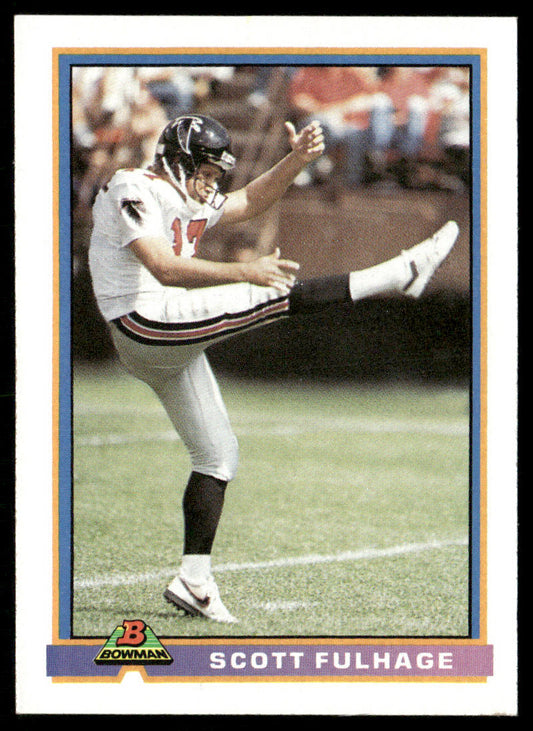 Scott Fulhage 1991 Bowman #20 Atlanta Falcons