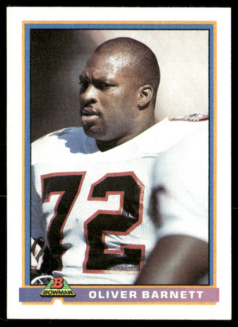 Oliver Barnett 1991 Bowman #23 Atlanta Falcons