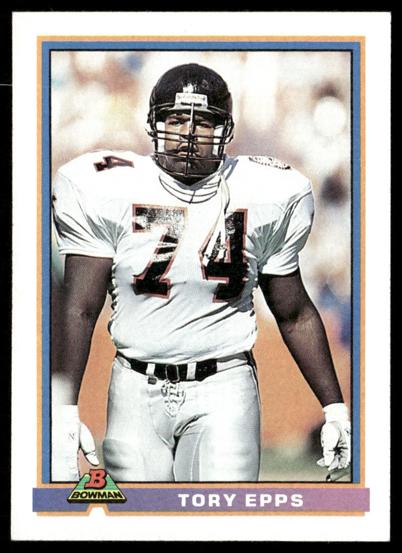 Tory Epps 1991 Bowman #25 Atlanta Falcons