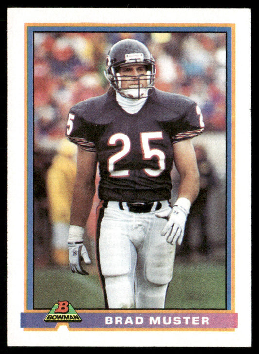 Brad Muster 1991 Bowman #64 Chicago Bears