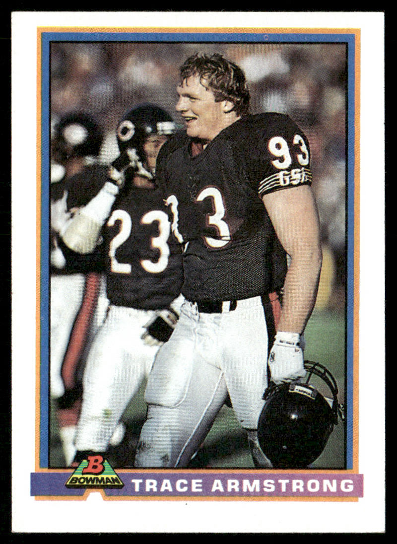 Trace Armstrong 1991 Bowman #66 Chicago Bears