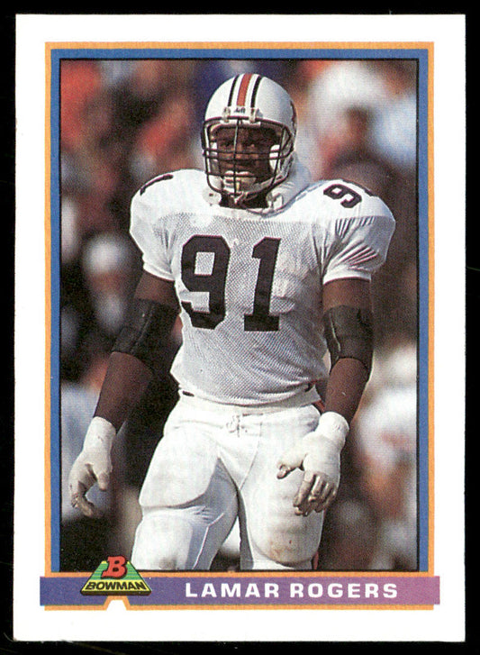 Lamar Rogers 1991 Bowman #72 RC Cincinnati Bengals