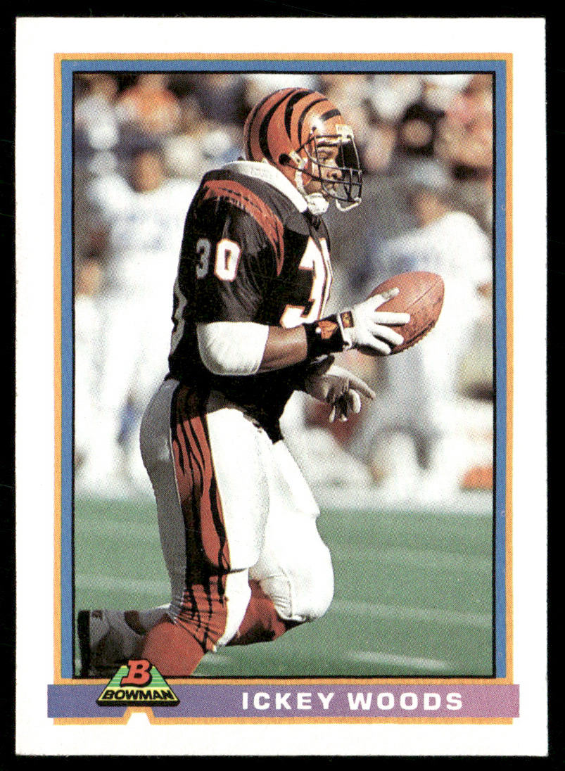 Ickey Woods 1991 Bowman #76 Cincinnati Bengals