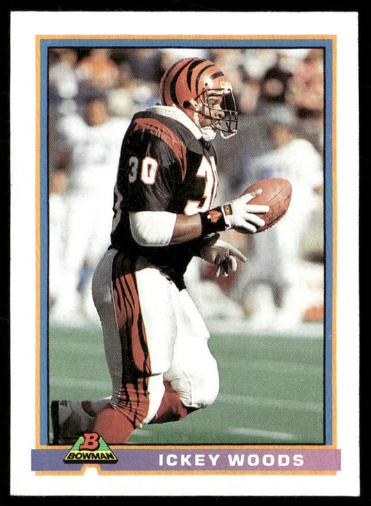 Ickey Woods 1991 Bowman #76 Cincinnati Bengals