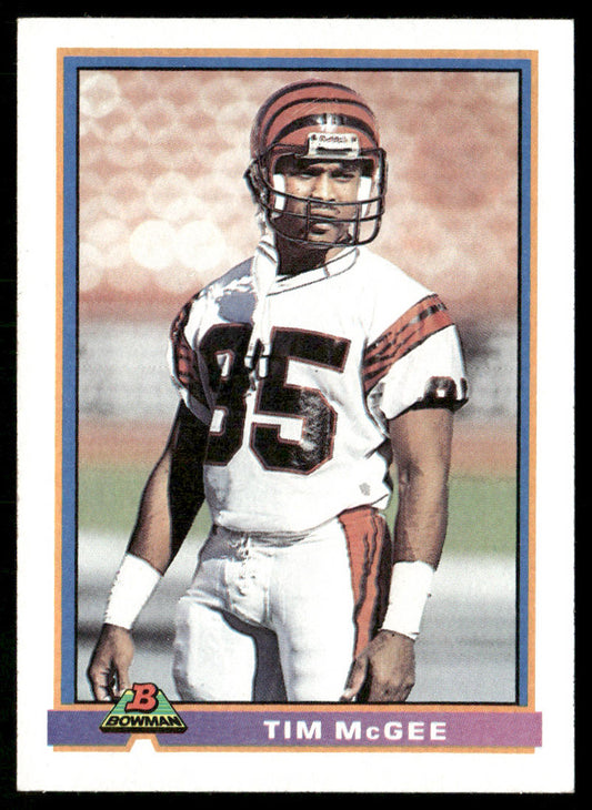 Tim McGee 1991 Bowman #83 Cincinnati Bengals