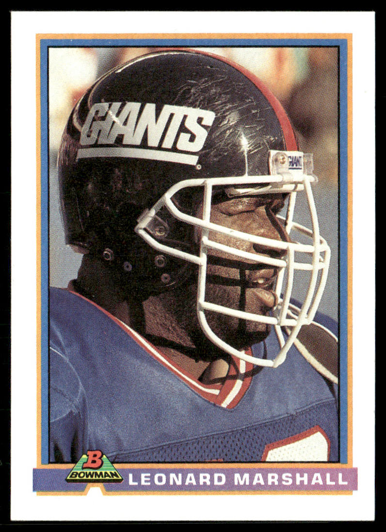Leonard Marshall 1991 Bowman #365 New York Giants