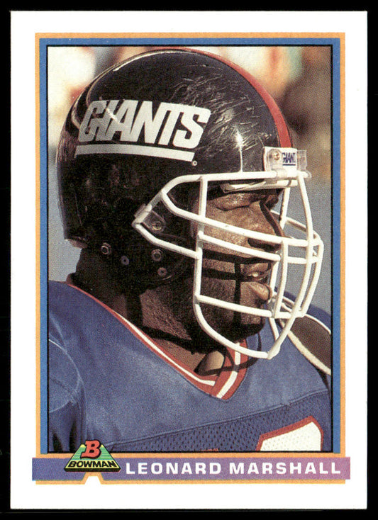 Leonard Marshall 1991 Bowman #365 New York Giants