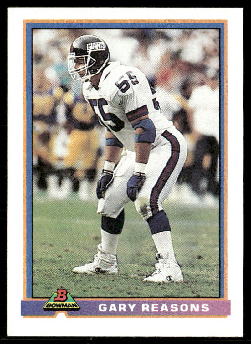Gary Reasons 1991 Bowman #366 New York Giants