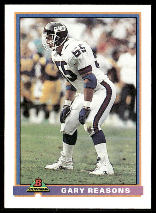 Gary Reasons 1991 Bowman #366 New York Giants