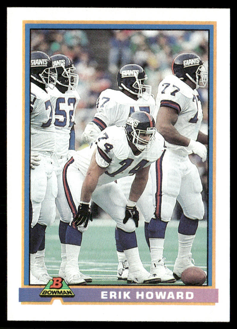 Erik Howard 1991 Bowman #372 New York Giants