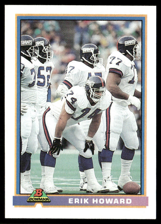Erik Howard 1991 Bowman #372 New York Giants