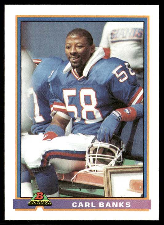 Carl Banks 1991 Bowman #373 New York Giants