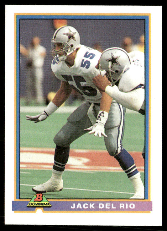 Jack Del Rio 1991 Bowman #110 Dallas Cowboys