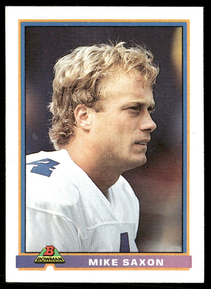 Mike Saxon 1991 Bowman #112 Dallas Cowboys
