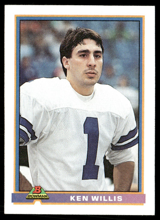 Ken Willis 1991 Bowman #118 Dallas Cowboys