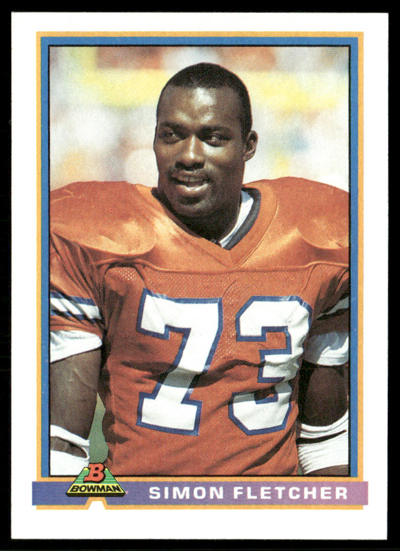 Simon Fletcher 1991 Bowman #128 Denver Broncos
