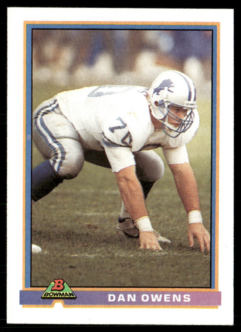 Dan Owens 1991 Bowman #146 Detroit Lions