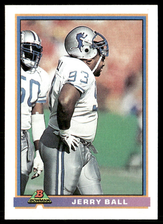 Jerry Ball 1991 Bowman #151 Detroit Lions