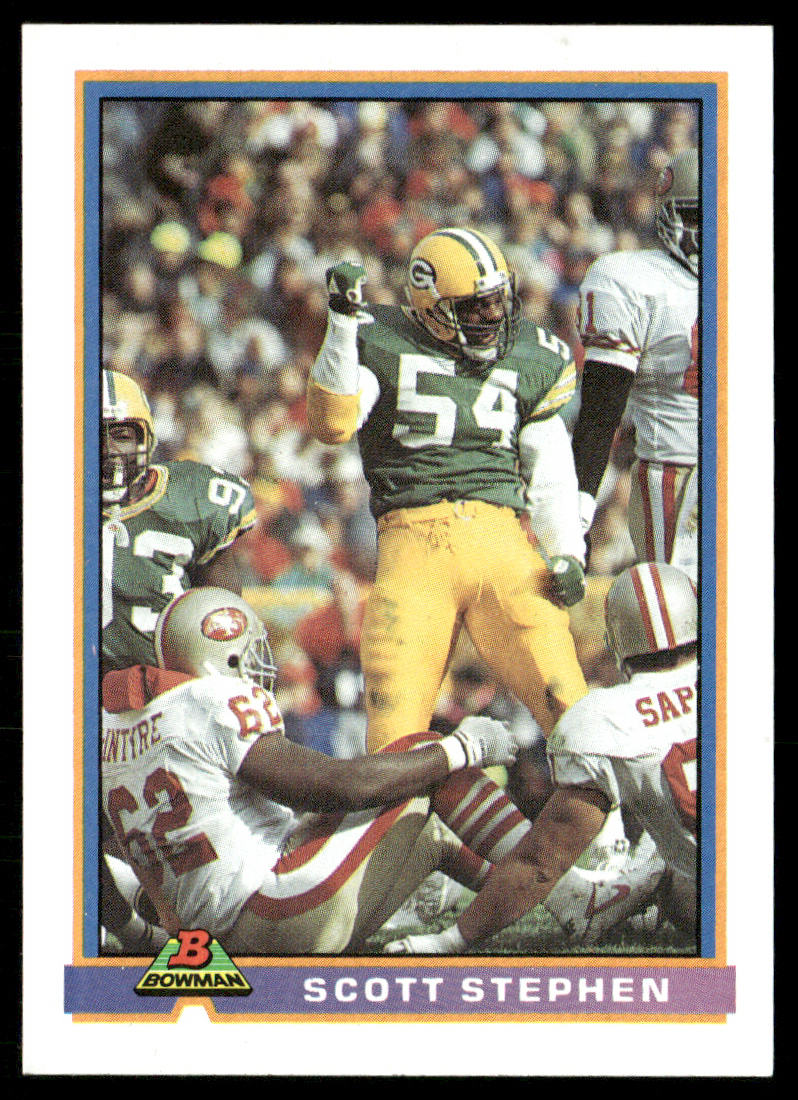 Scott Stephen 1991 Bowman #165 RC Green Bay Packers