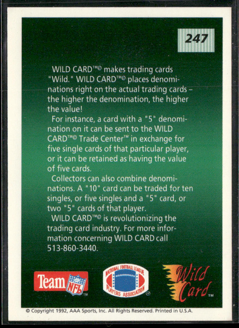 Checklist 2: 51-100 1992 Wild Card #247