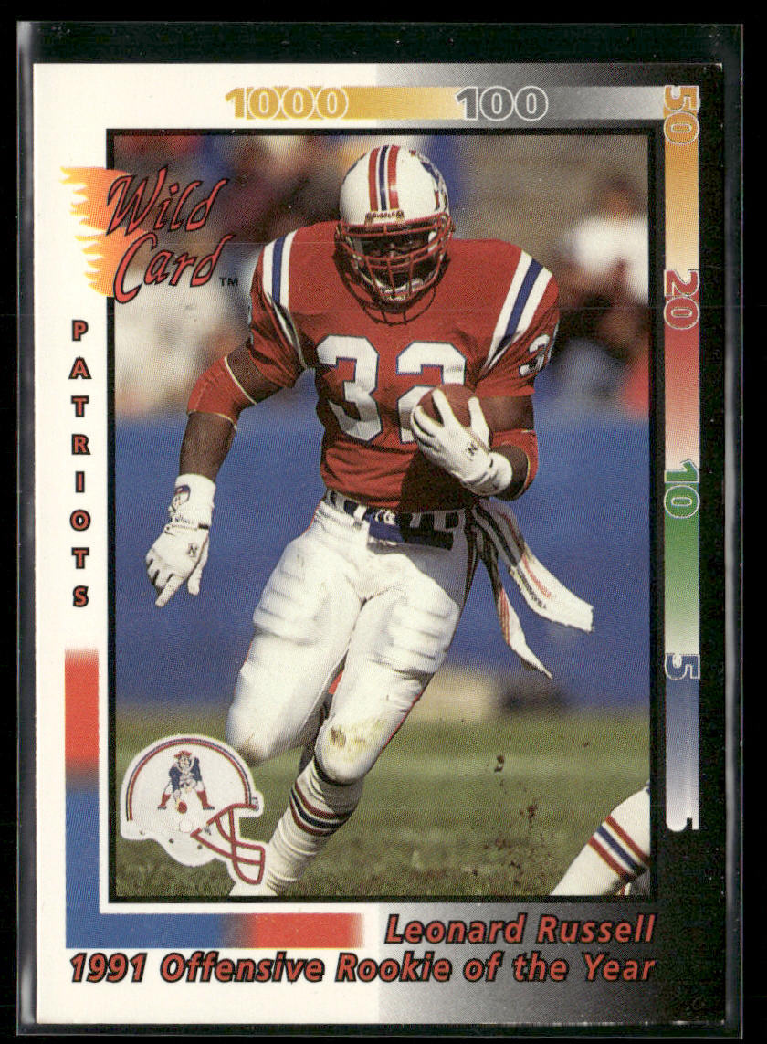 Leonard Russell 1992 Wild Card #240 New England Patriots