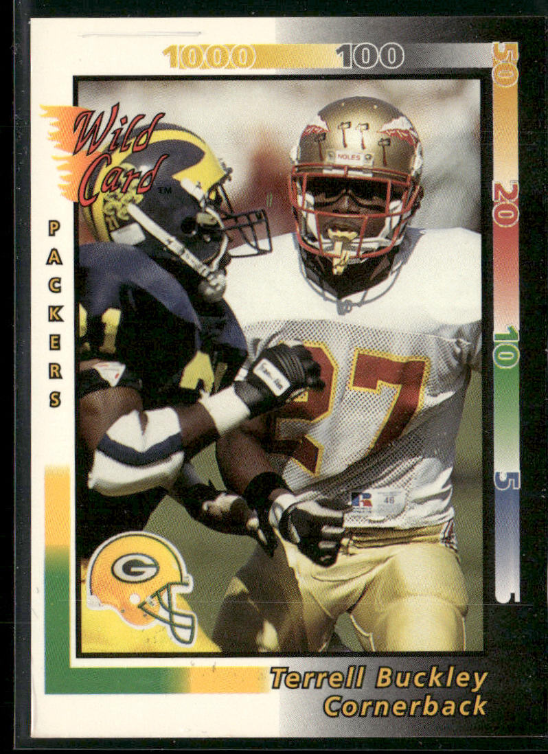 Terrell Buckley 1992 Wild Card #235 RC Green Bay Packers