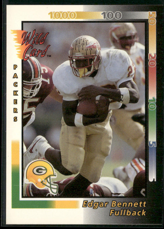 Edgar Bennett 1992 Wild Card #234 RC Green Bay Packers