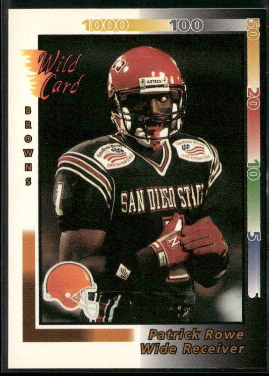 Patrick Rowe 1992 Wild Card #233 RC Cleveland Browns