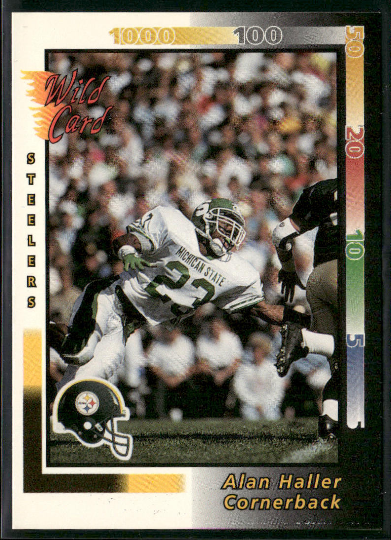 Alan Haller 1992 Wild Card #231 RC Pittsburgh Steelers