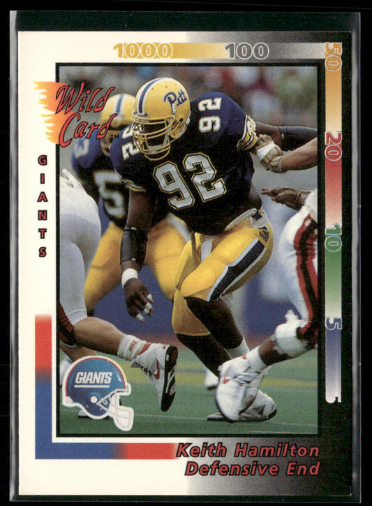 Keith Hamilton 1992 Wild Card #228 RC New York Giants