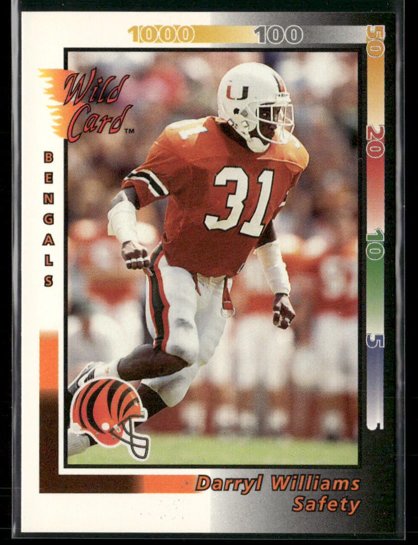 Darryl Williams 1992 Wild Card #229 RC Cincinnati Bengals