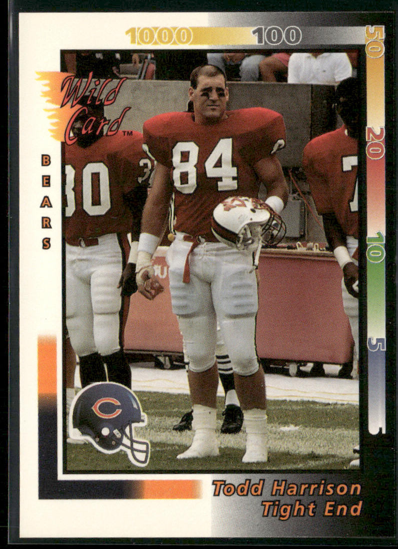 Todd Harrison 1992 Wild Card #225 RC Chicago Bears