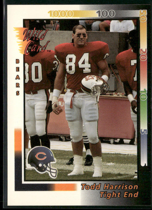 Todd Harrison 1992 Wild Card #225 RC Chicago Bears