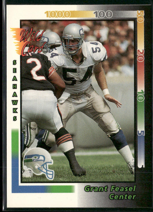 Grant Feasel 1992 Wild Card #222 Seattle Seahawks