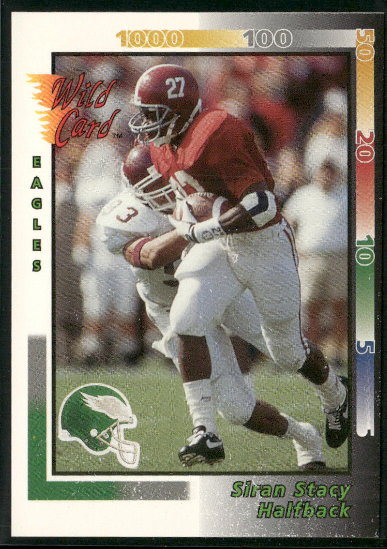 Siran Stacy 1992 Wild Card #223 RC Philadelphia Eagles