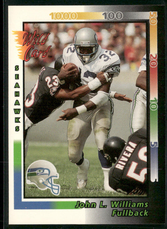 John L. Williams 1992 Wild Card #220 Seattle Seahawks