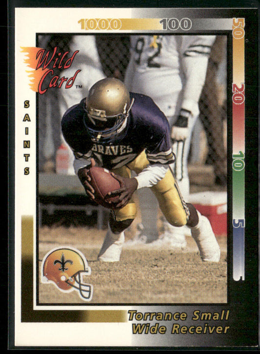 Torrance Small 1992 Wild Card #217 RC New Orleans Saints