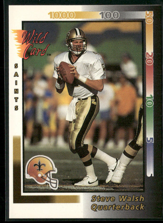 Steve Walsh 1992 Wild Card #216 New Orleans Saints