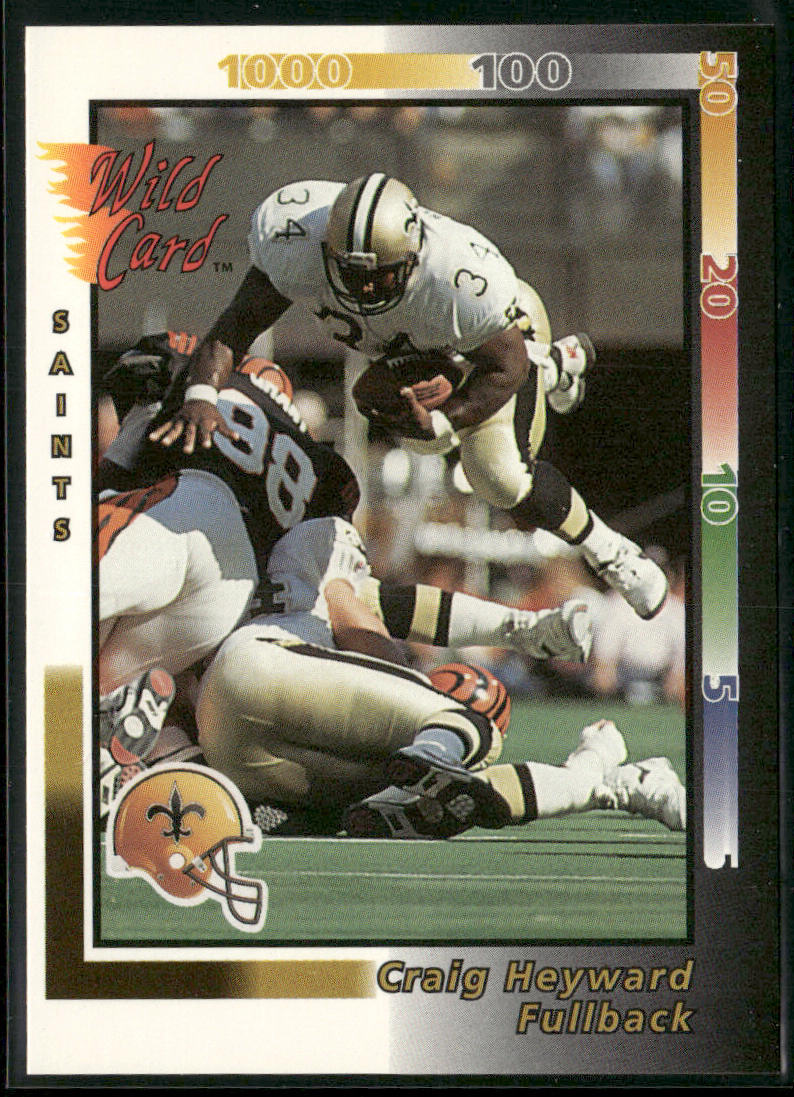 Craig Heyward 1992 Wild Card #211 New Orleans Saints